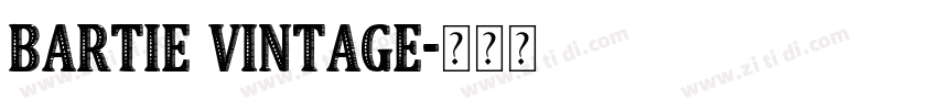 Bartie Vintage字体转换